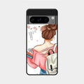 Girl With Book Glossy Metal Case Cover For Google Pixel 8 Pro 5G