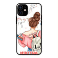 Girl With Book Glossy Metal Case Cover For iPhone 12 mini
