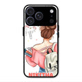 Girl With Book Glossy Metal Case Cover For iPhone 17 Pro