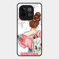 Girl With Book Glossy Metal Case Cover For Iqoo Neo 10 5G