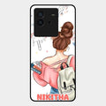 Girl With Book Glossy Metal Case Cover For Iqoo Neo 6 5G
