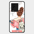 Girl With Book Glossy Metal Case Cover For Iqoo Neo 7 Pro 5G
