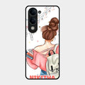 Girl With Book Glossy Metal Case Cover For Iqoo Z10 Lite