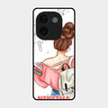 Girl With Book Glossy Metal Case Cover For Iqoo Z9S Pro 5G