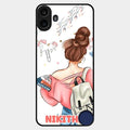 Girl With Book Glossy Metal Case Cover For Nothing Cmf Phone 1
