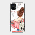 Girl With Book Glossy Metal Case Cover For Nothing Phone 1