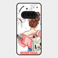 Girl With Book Glossy Metal Case Cover For Nothing Phone 3A 5G