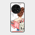 Girl With Book Glossy Metal Case Cover For Oneplus 13 5G