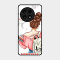 Girl With Book Glossy Metal Case Cover For Oneplus 13R 5G