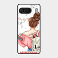 Girl With Book Glossy Metal Case Cover For Oneplus Nord 4 5G