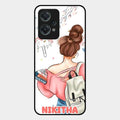 Girl With Book Glossy Metal Case Cover For Oneplus Nord Ce 2 Lite 5G