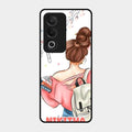 Girl With Book Glossy Metal Case Cover For Oppo A3 Pro 5G