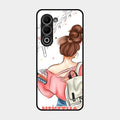 Girl With Book Glossy Metal Case Cover For Oppo A5 5G