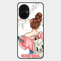 Girl With Book Glossy Metal Case Cover For Oppo F21S Pro 5G