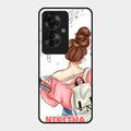 Girl With Book Glossy Metal Case Cover For Oppo F25 Pro 5G