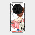 Girl With Book Glossy Metal Case Cover For Oppo Find X8 5G