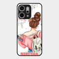 Girl With Book Glossy Metal Case Cover For Oppo Reno 14 Pro 5G