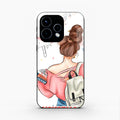 Girl With Book Glossy Metal Case Cover For Oppo Reno 15 5G