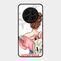 Girl With Book Glossy Metal Case Cover For Realme 12 Plus 5G