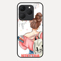 Girl With Book Glossy Metal Case Cover For Realme 15T 5G
