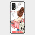 Girl With Book Glossy Metal Case Cover For Realme 7 Pro
