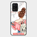 Girl With Book Glossy Metal Case Cover For Realme 8 5G