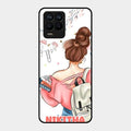 Girl With Book Glossy Metal Case Cover For Realme 8 Pro