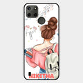 Girl With Book Glossy Metal Case Cover For Realme C25Y