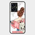Girl With Book Glossy Metal Case Cover For Realme C55