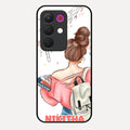 Girl With Book Glossy Metal Case Cover For Realme C85 5G