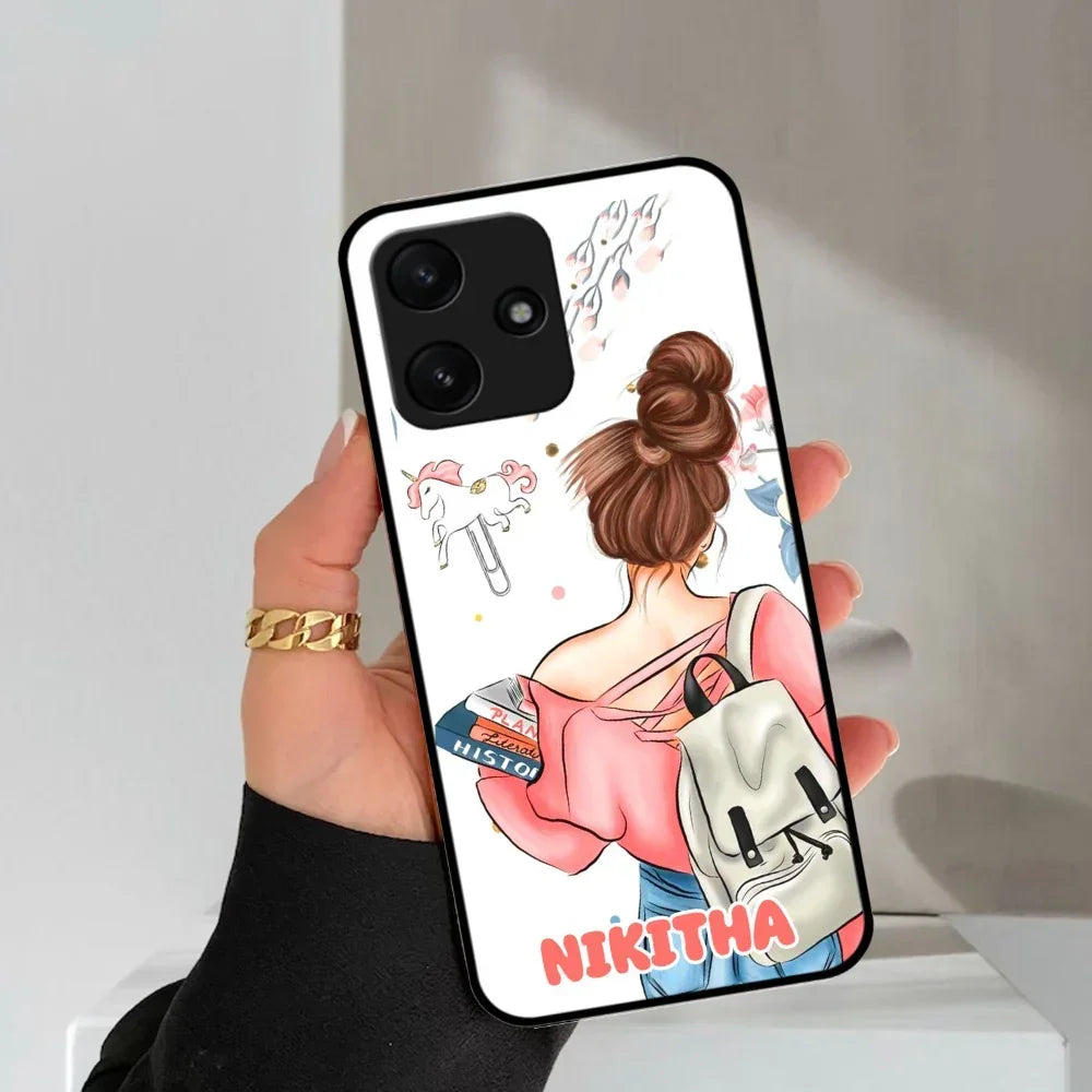 Girl With Book Glossy Metal Case Cover For Poco - ShopOnCliQ