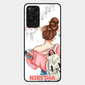 Girl With Book Glossy Metal Case Cover For Redmi Note 11 Pro Plus 5G