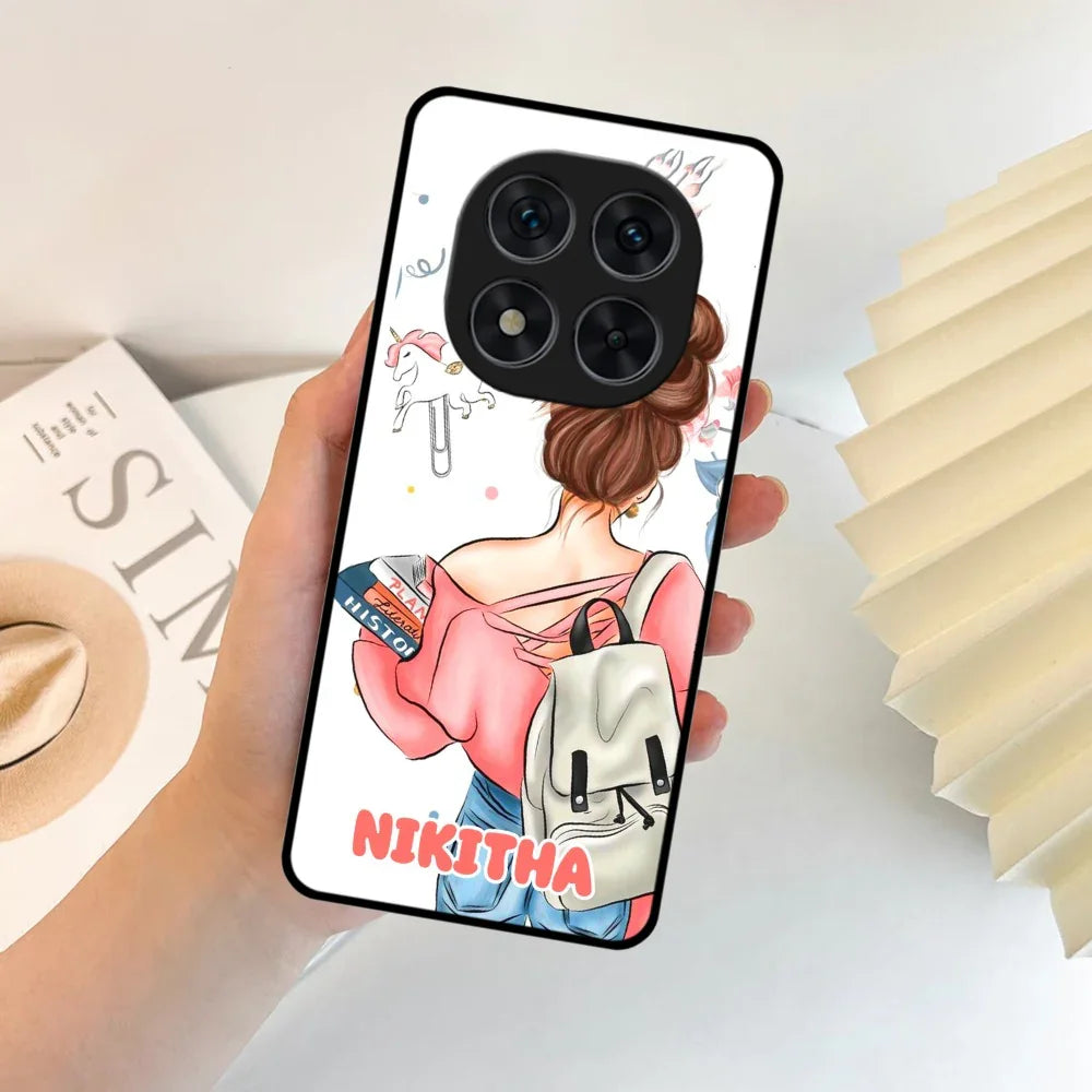 Girl With Book Glossy Metal Case Cover For Redmi - ShopOnCliQ