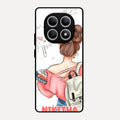 Girl With Book Glossy Metal Case Cover For Redmi Note 15 5G