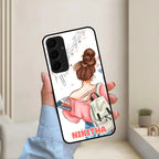 Girl With Book Glossy Metal Case Cover For Samsung - ShopOnCliQ