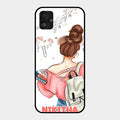 Girl With Book Glossy Metal Case Cover For Samsung Galaxy F14 5G