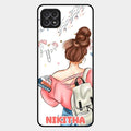 Girl With Book Glossy Metal Case Cover For Samsung Galaxy F42 5G