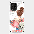 Girl With Book Glossy Metal Case Cover For Samsung Galaxy M33 5G
