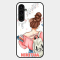 Girl With Book Glossy Metal Case Cover For Samsung Galaxy S23 Fe 5G