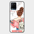Girl With Book Glossy Metal Case Cover For Vivo T1X