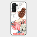 Girl With Book Glossy Metal Case Cover For Vivo T3 Lite 5G
