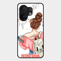 Girl With Book Glossy Metal Case Cover For Vivo T4 Pro 5G