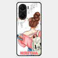 Girl With Book Glossy Metal Case Cover For Vivo V29E 5G