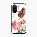 Girl With Book Glossy Metal Case Cover For Vivo V60e 5G