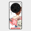 Girl With Book Glossy Metal Case Cover For Vivo X100 Pro 5G