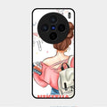 Girl With Book Glossy Metal Case Cover For Vivo X200 5G