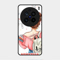 Girl With Book Glossy Metal Case Cover For Vivo X200 Pro 5G