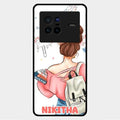 Girl With Book Glossy Metal Case Cover For Vivo X80 5G