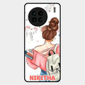 Girl With Book Glossy Metal Case Cover For Vivo X90 5G