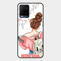Girl With Book Glossy Metal Case Cover For Vivo Y21E